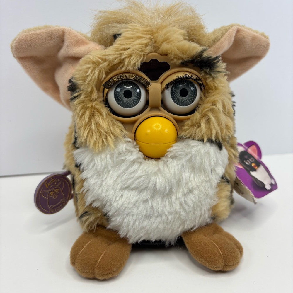 Furby Tiger 1998 Vintage Electronic Interactive Toy Model 70-800 Tested Working
